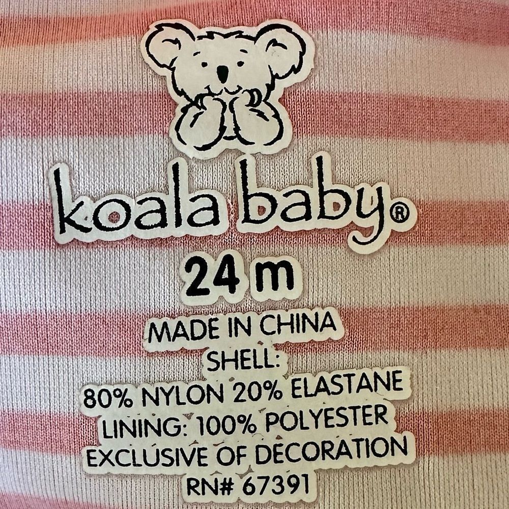 Koala Baby Ladybug Cutout Swimsuit 24 Months - Picture 3 of 3